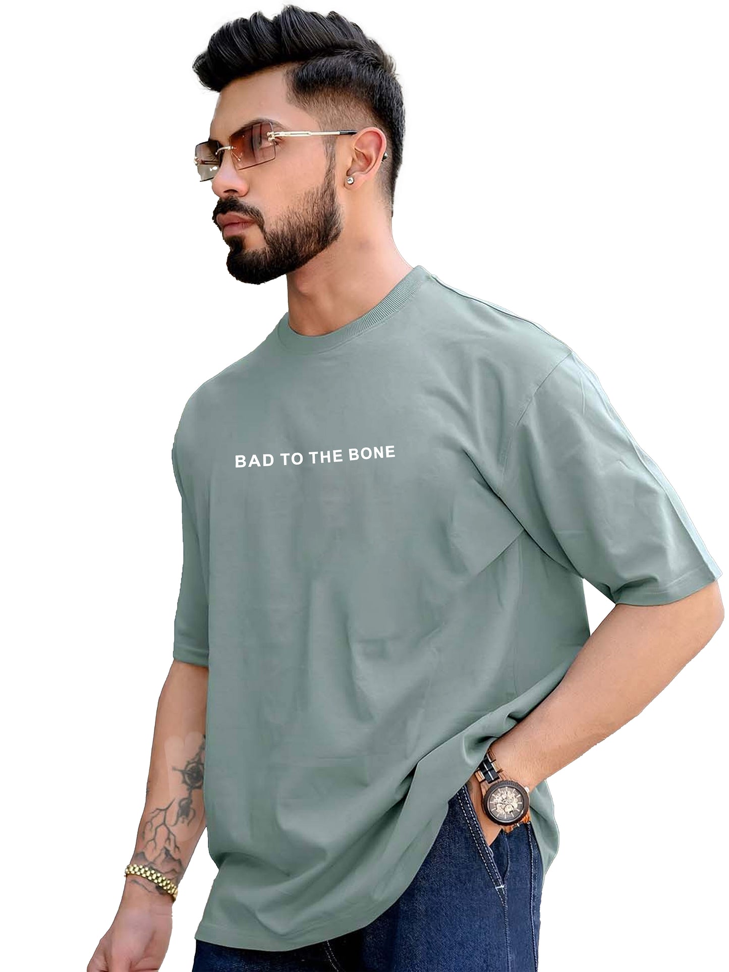 Drop Shoulder Printed T-Shirt