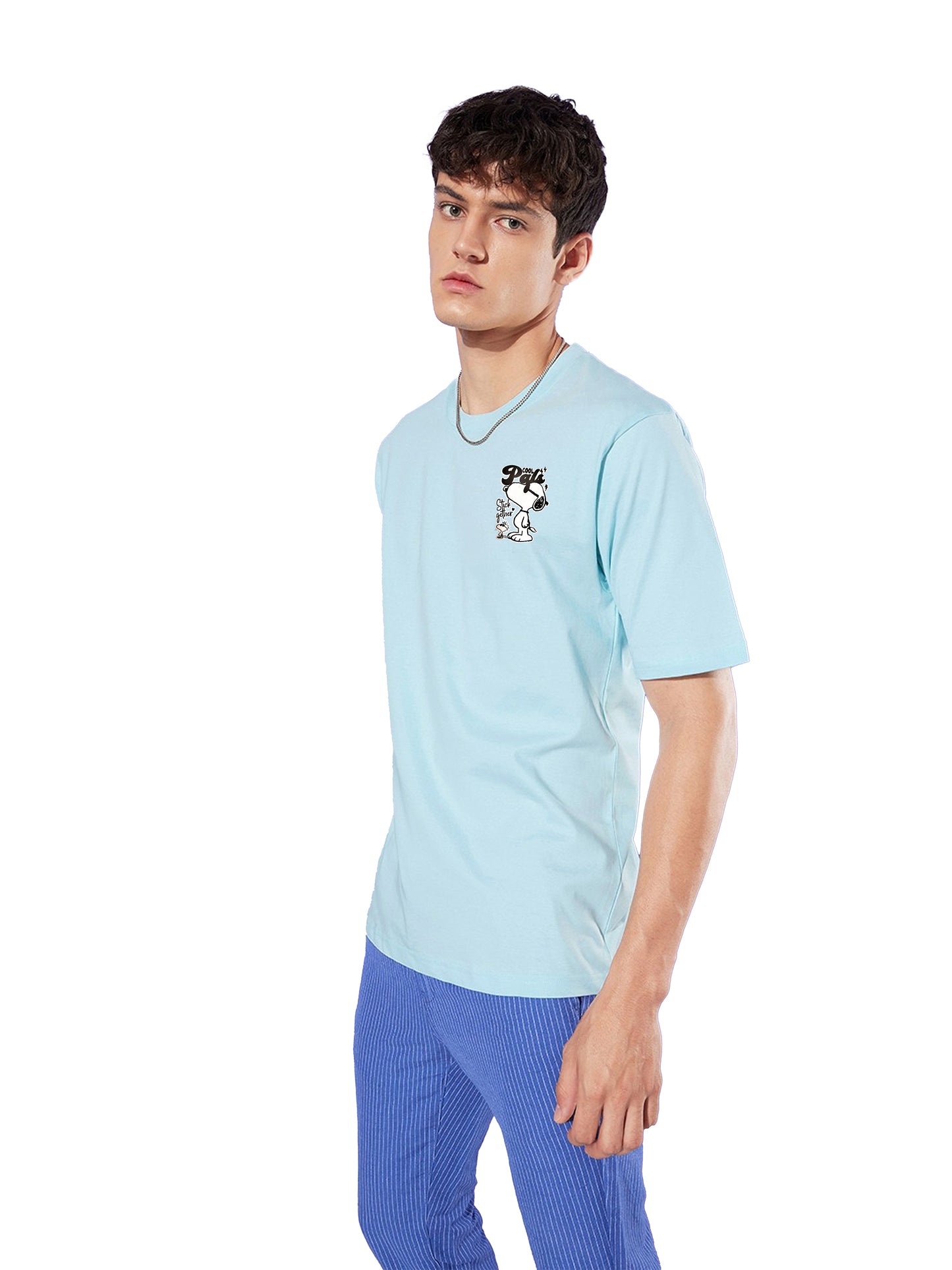 Drop Shoulder Printed T-Shirt