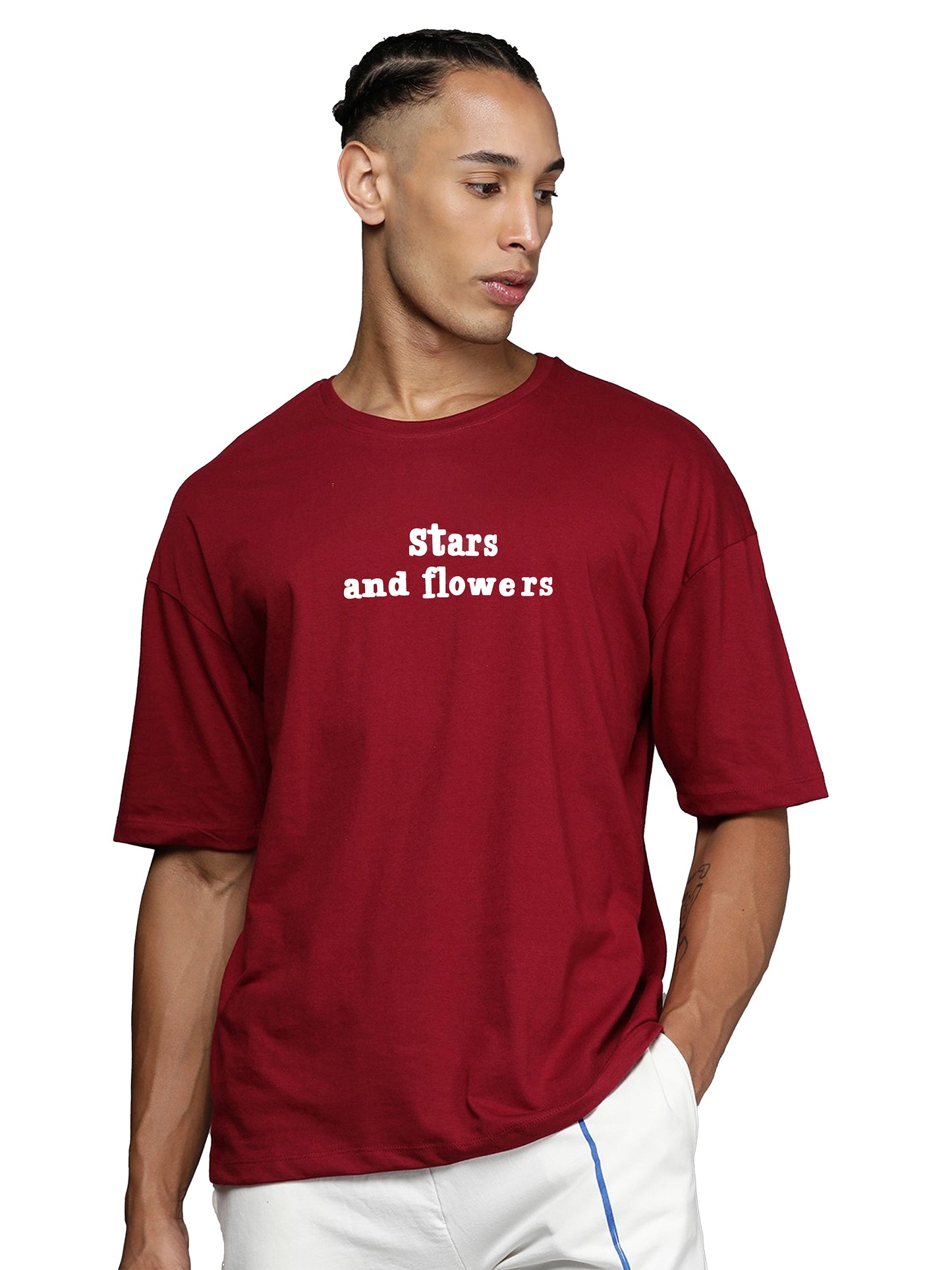 Drop Shoulder Printed T-Shirt