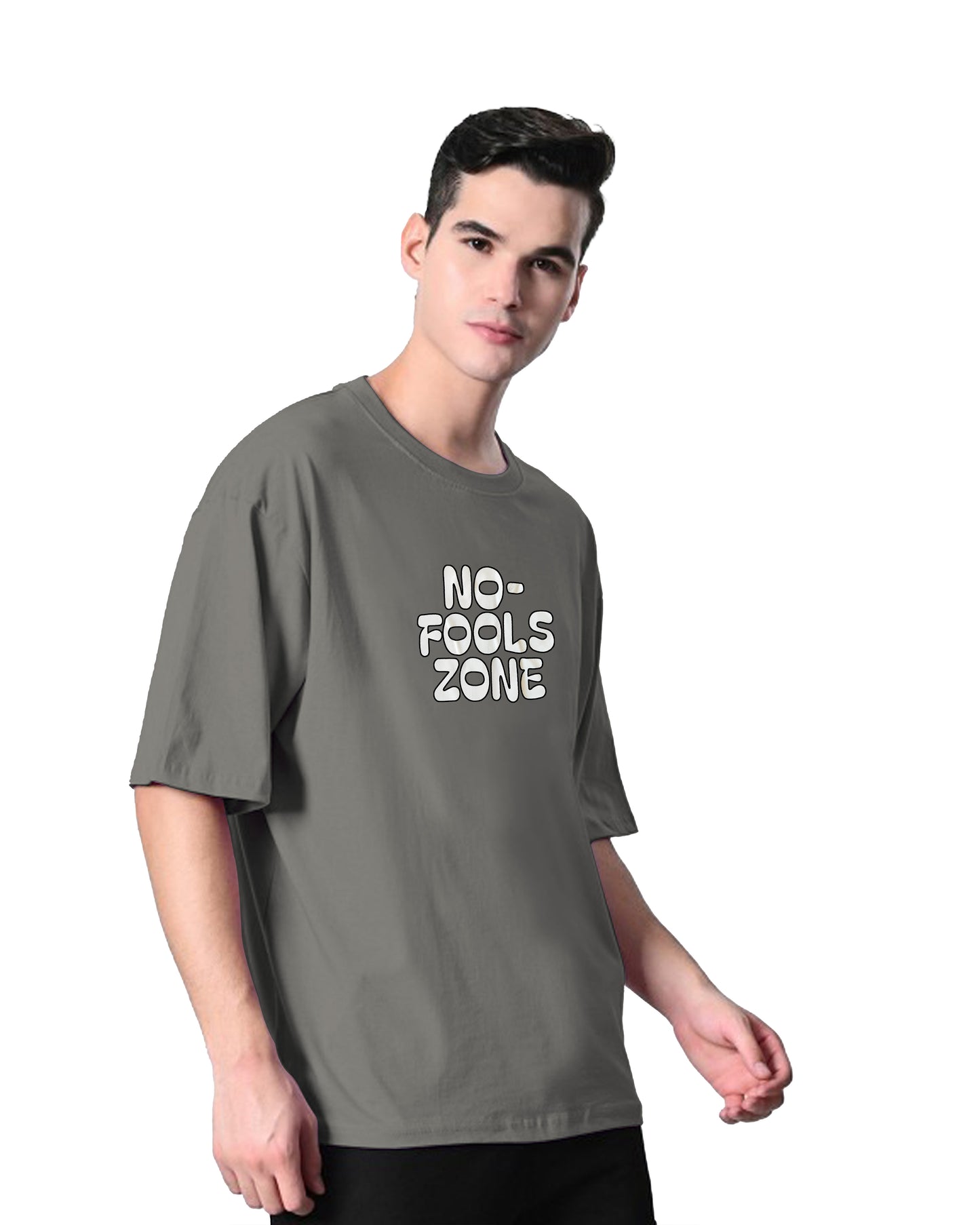 Down Shoulder Printed T-Shirt