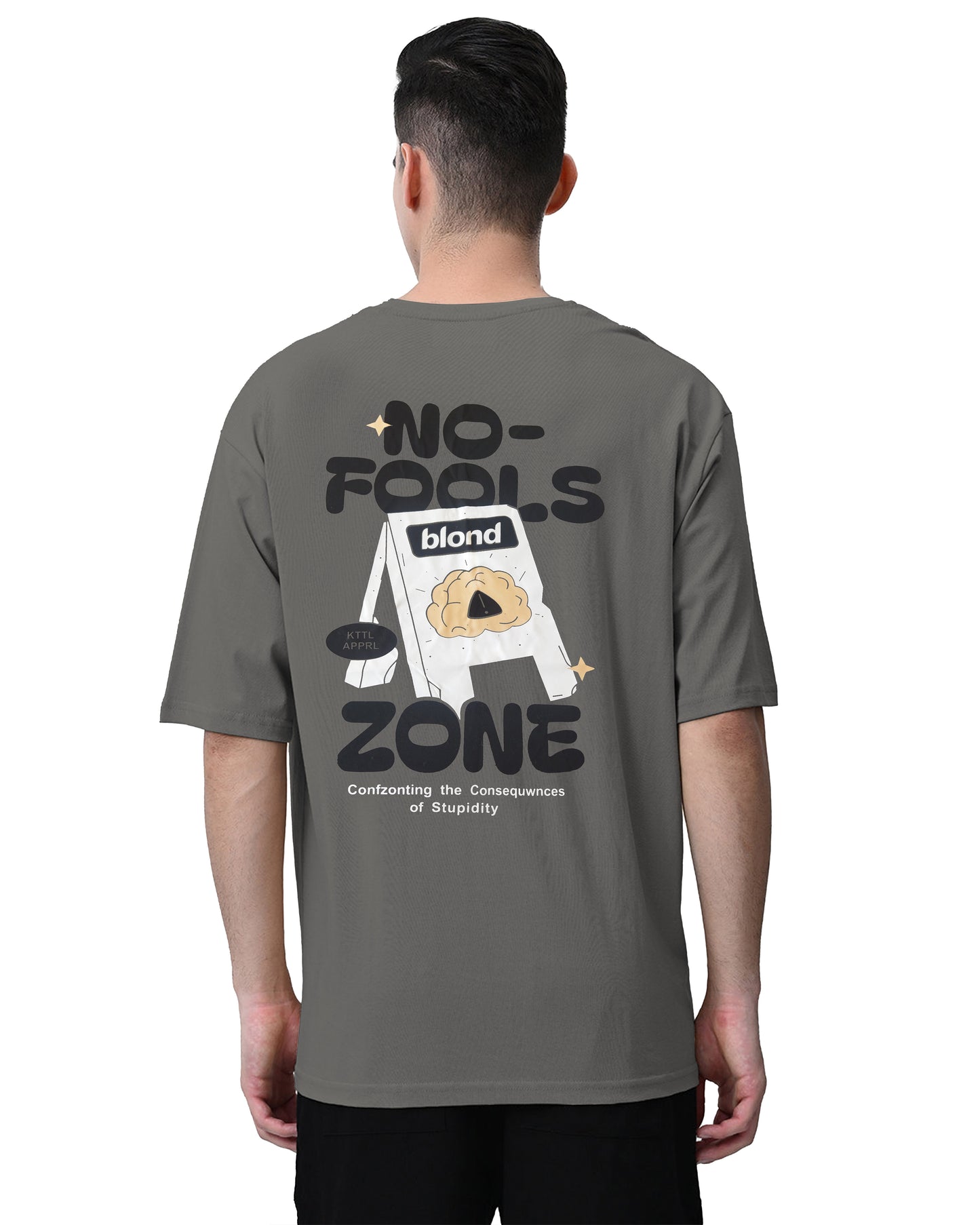Down Shoulder Printed T-Shirt