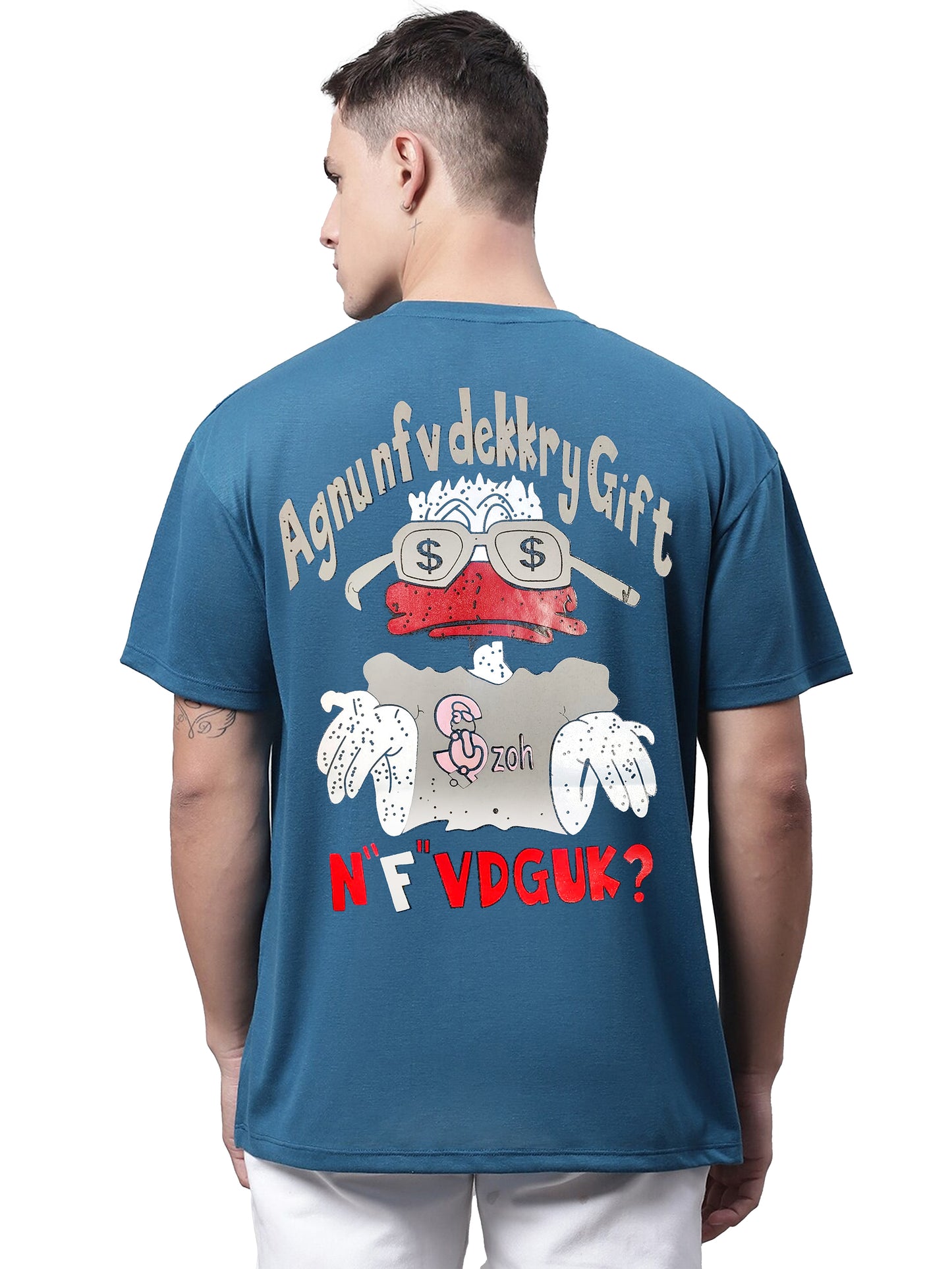 Drop Shoulder Printed T-Shirt
