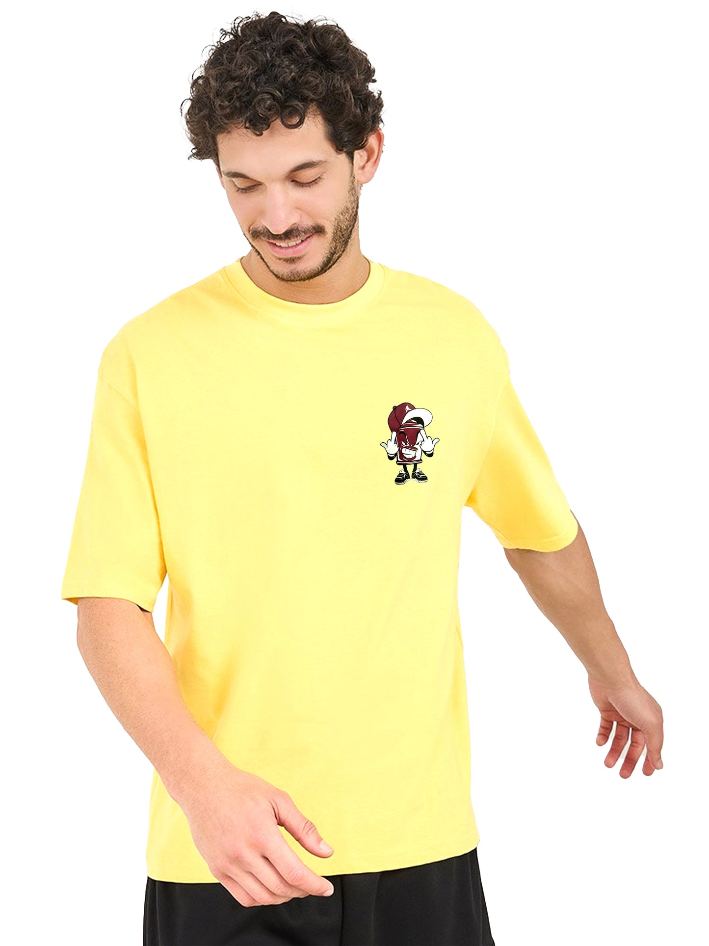 Drop Shoulder Printed T-Shirt