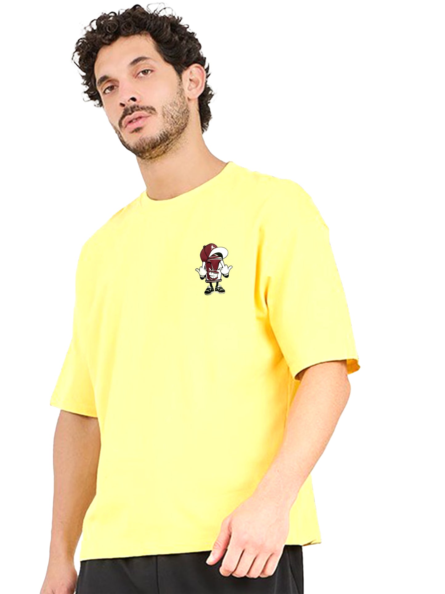 Drop Shoulder Printed T-Shirt