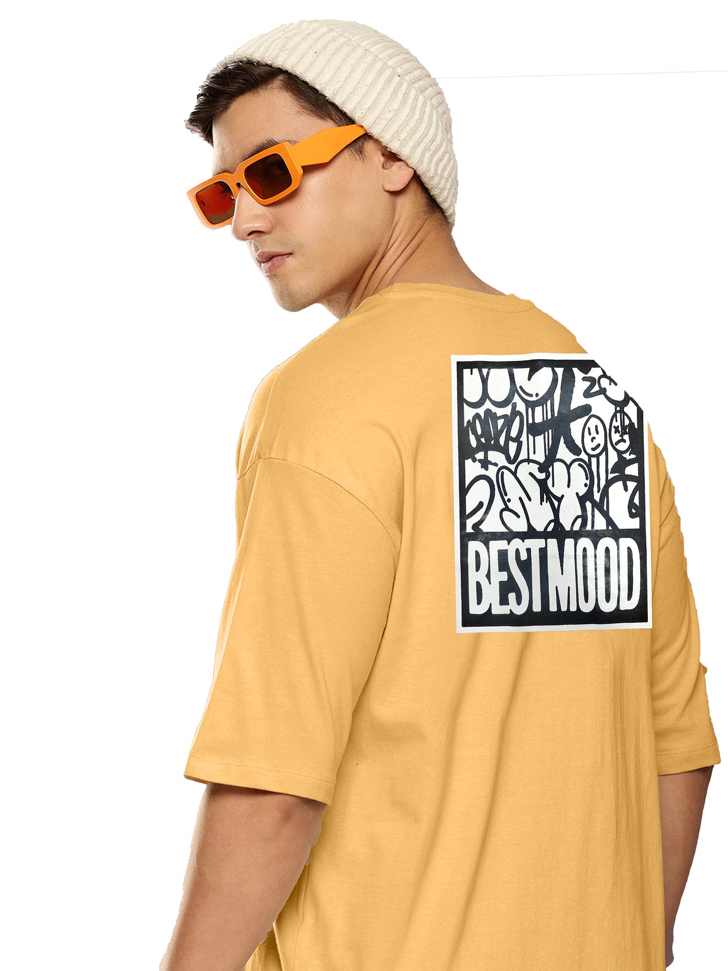 Drop Shoulder Printed T-Shirt