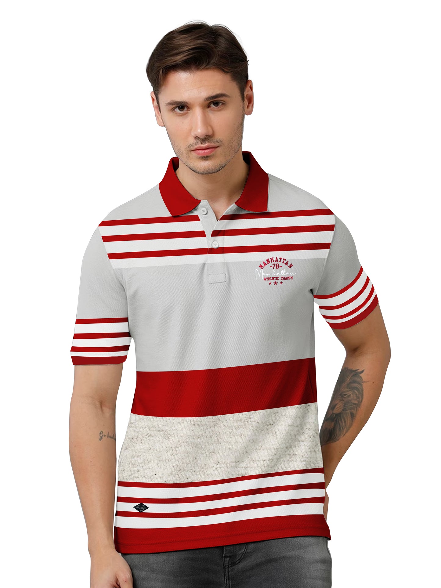 Striped Collar T-Shirt