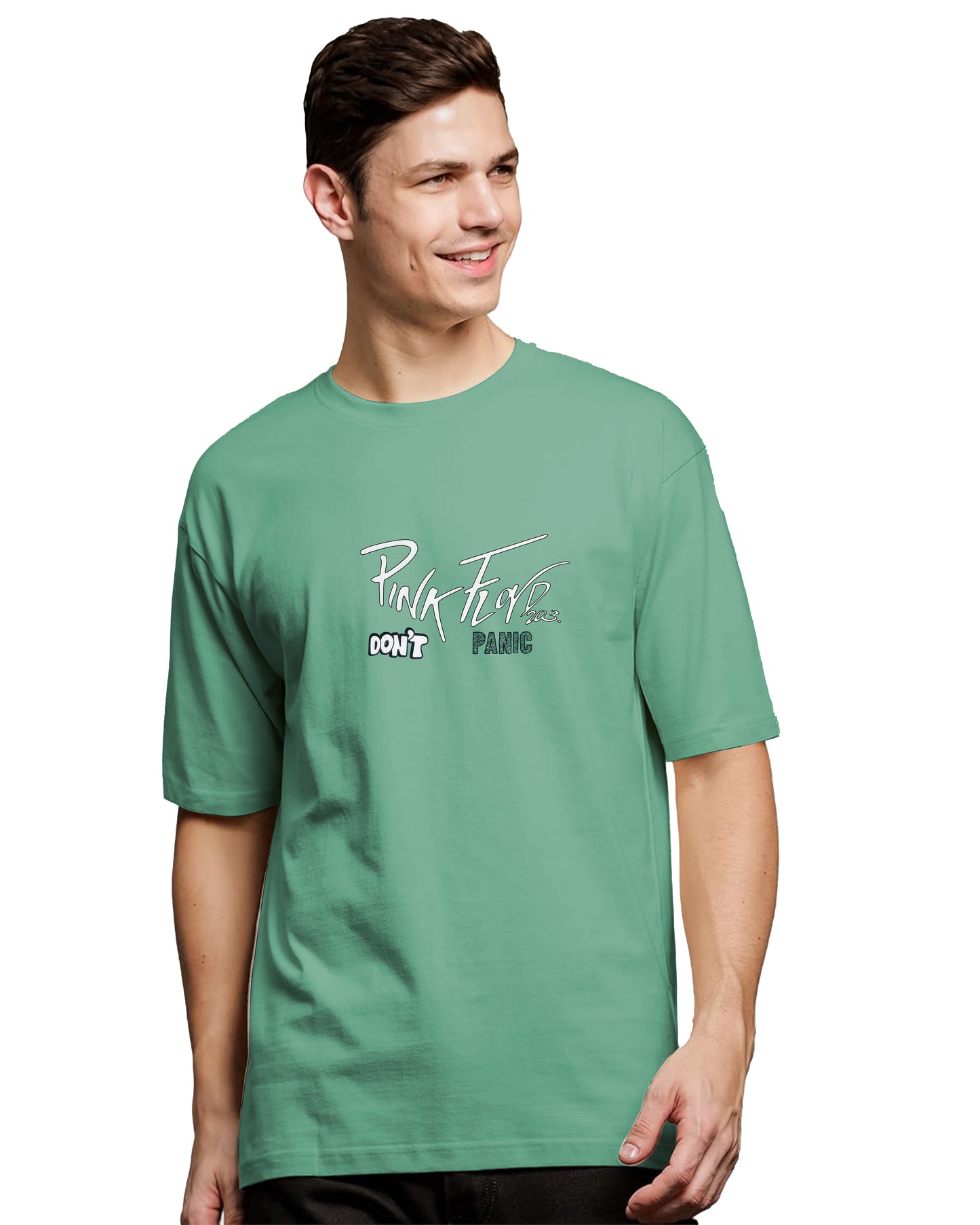 Down Shoulder Printed T-Shirt