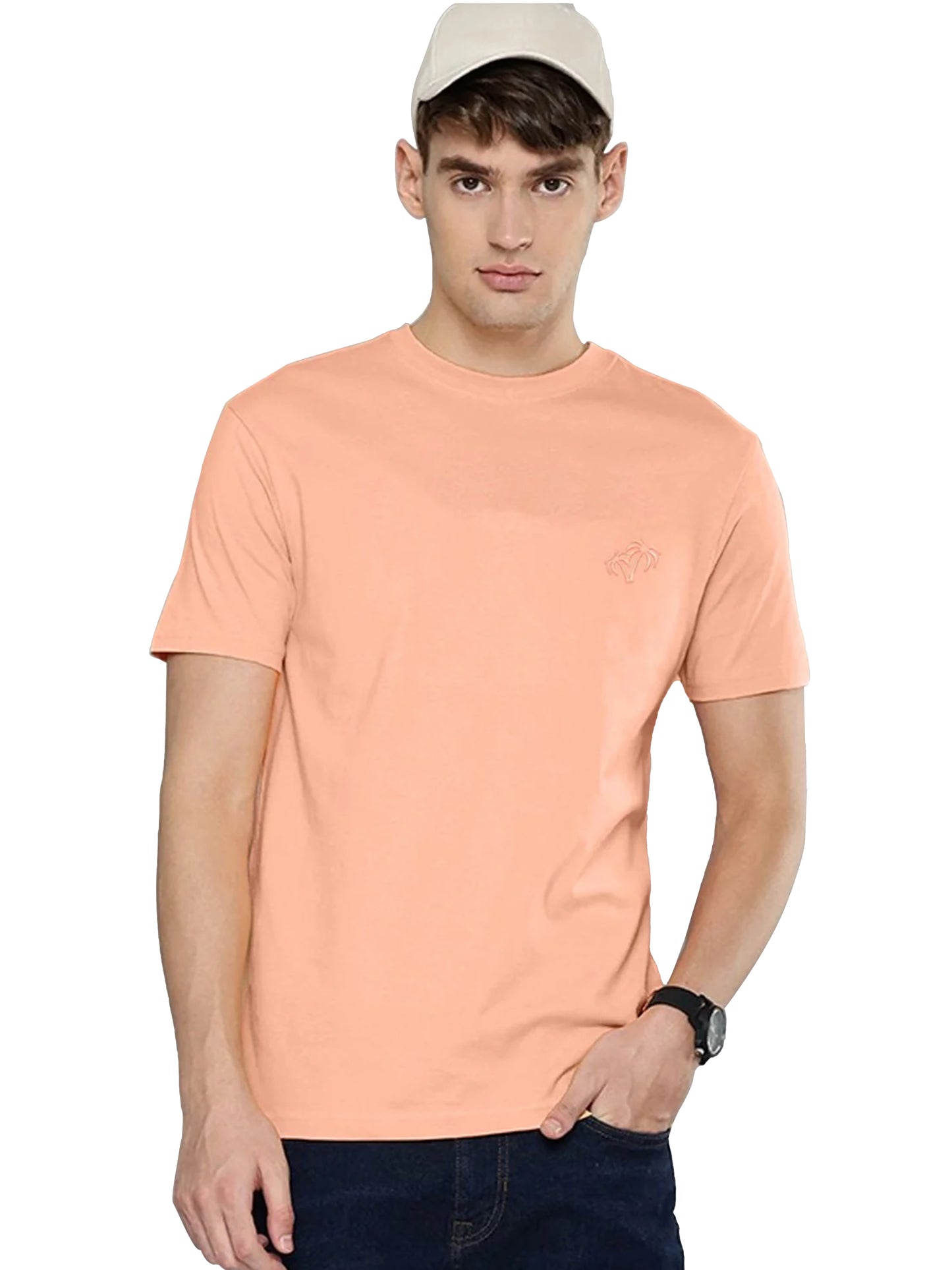 Embroidered Crew Neck T-Shirt