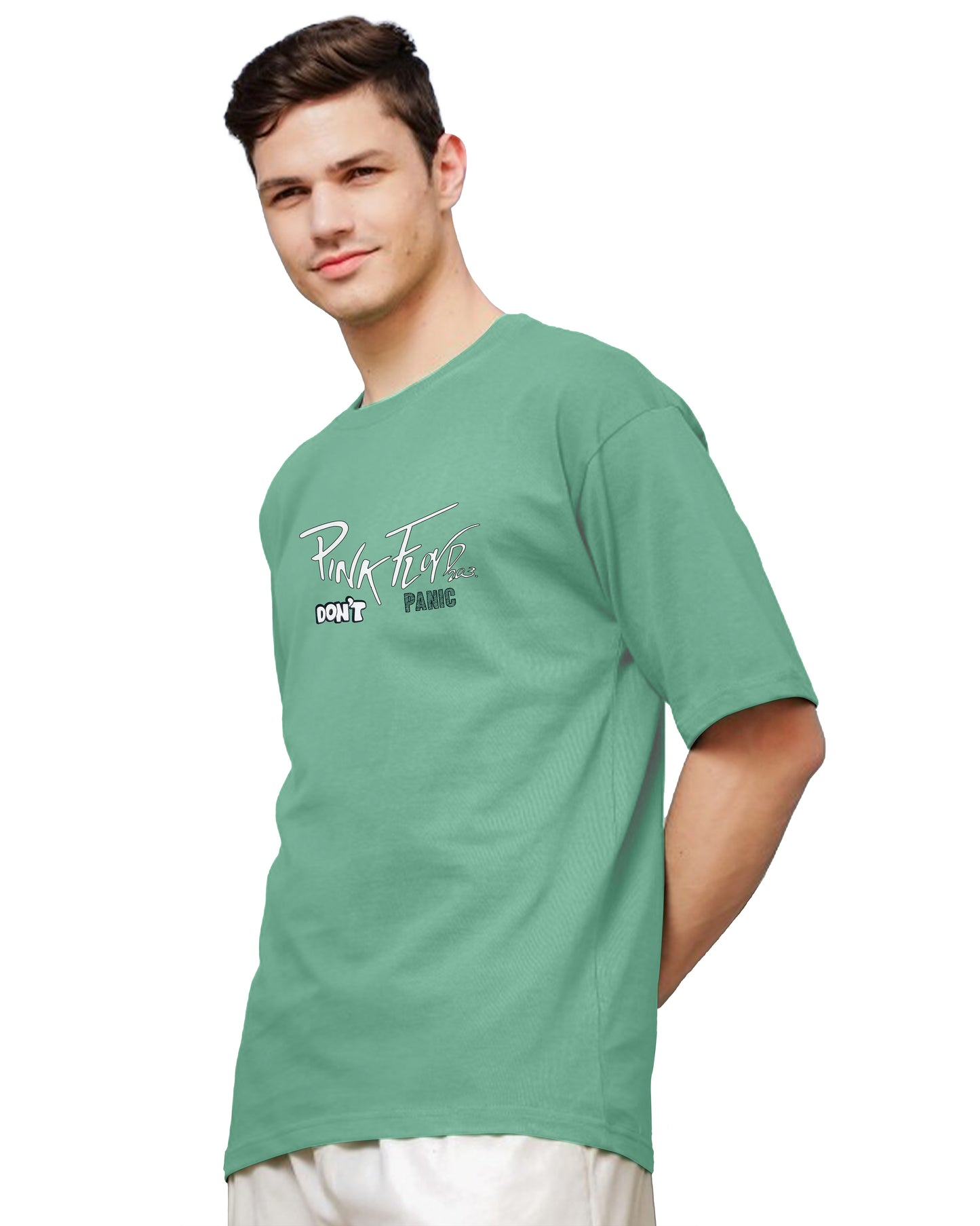 Down Shoulder Printed T-Shirt