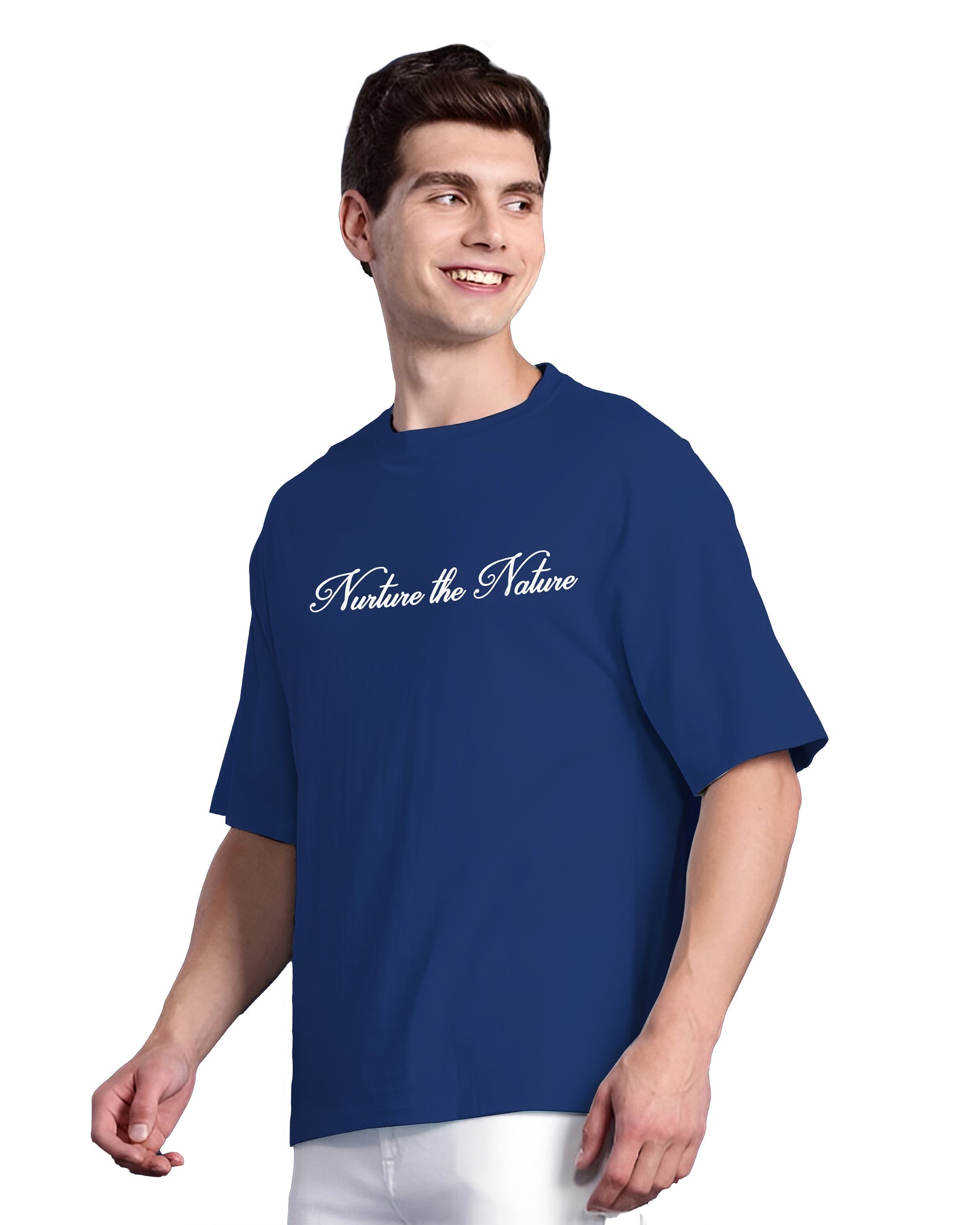 Down Shoulder Printed T-Shirt