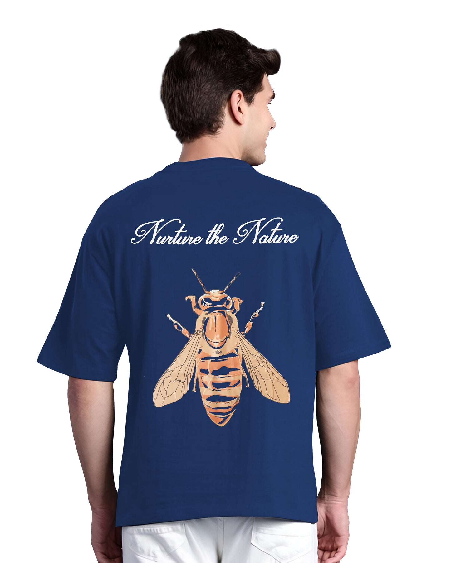 Down Shoulder Printed T-Shirt