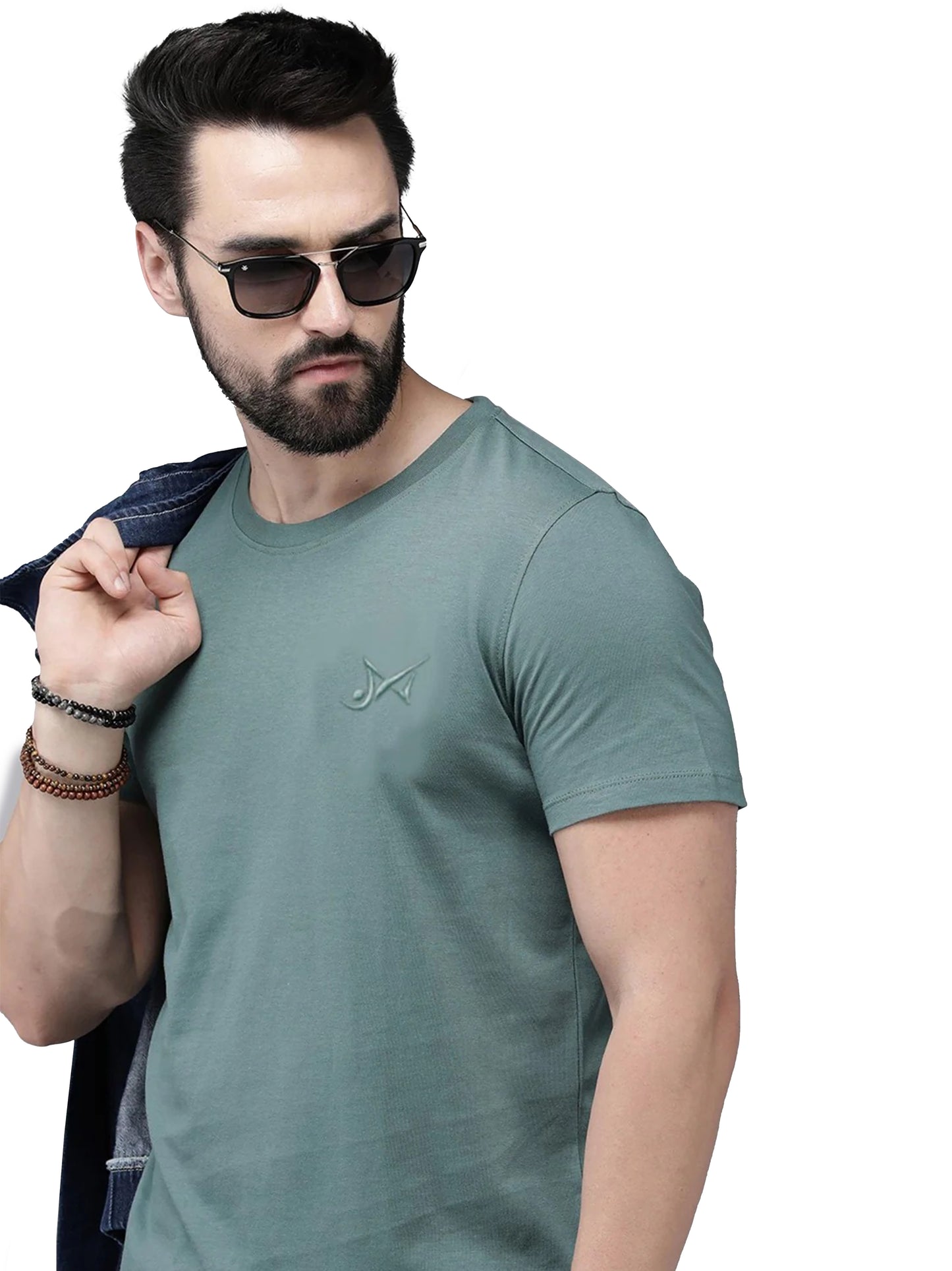 Embroidered Crew Neck T-Shirt