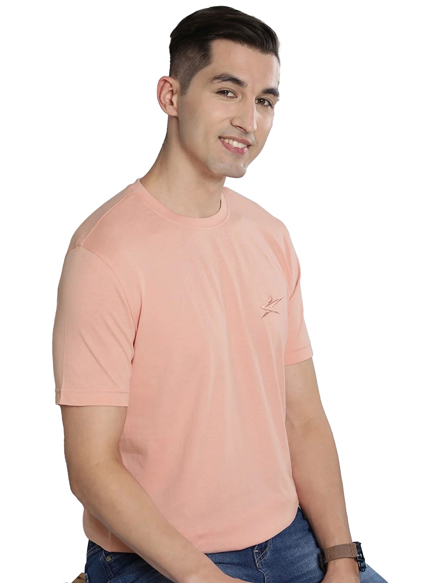 Embroidered Crew Neck T-Shirt