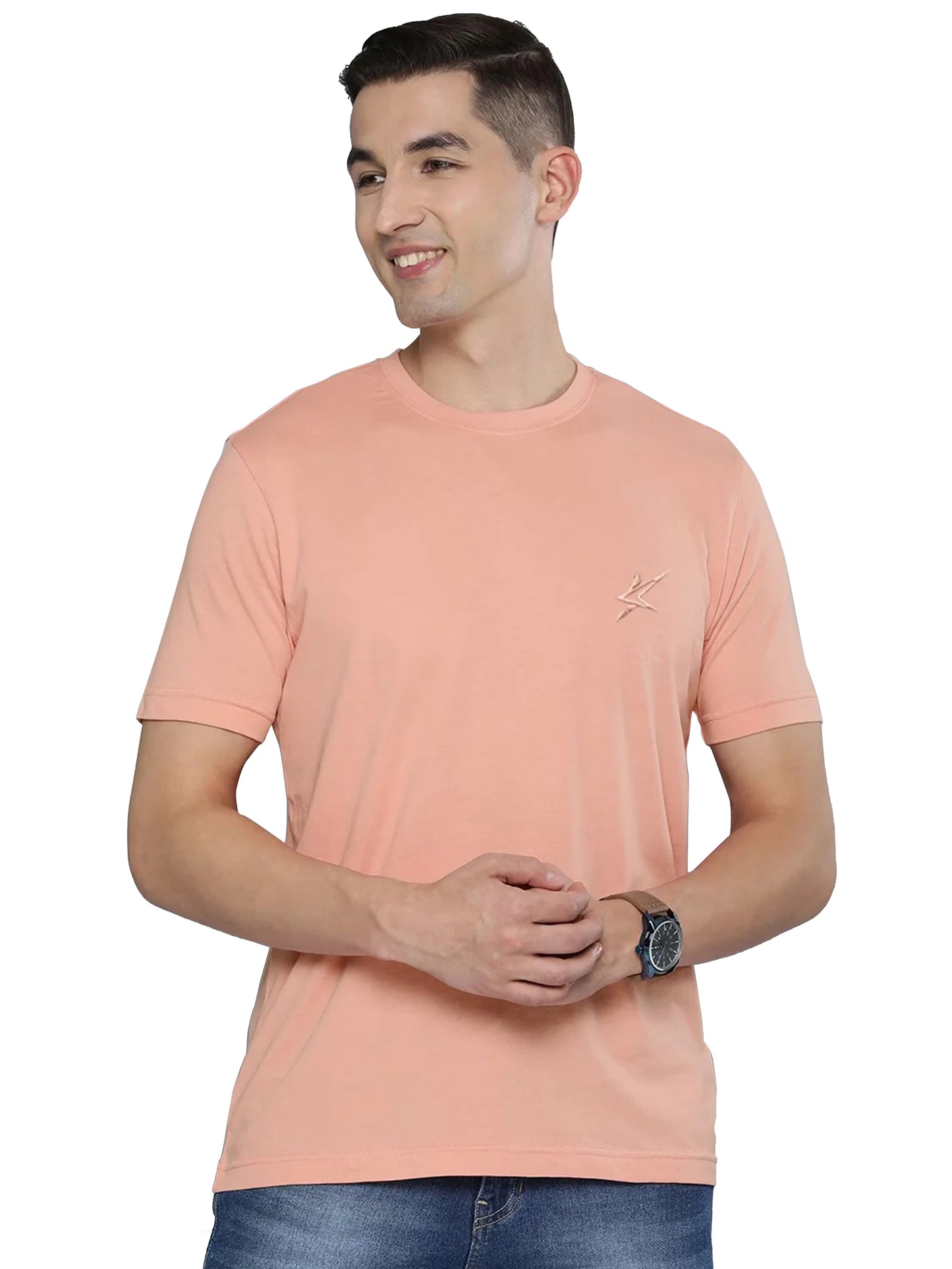 Embroidered Crew Neck T-Shirt