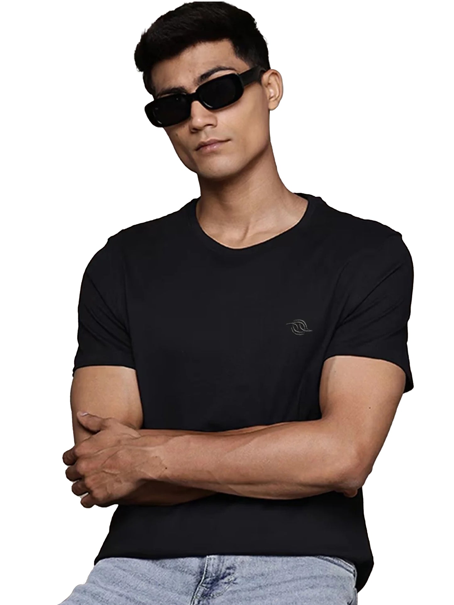 Embroidered Crew Neck T-Shirt