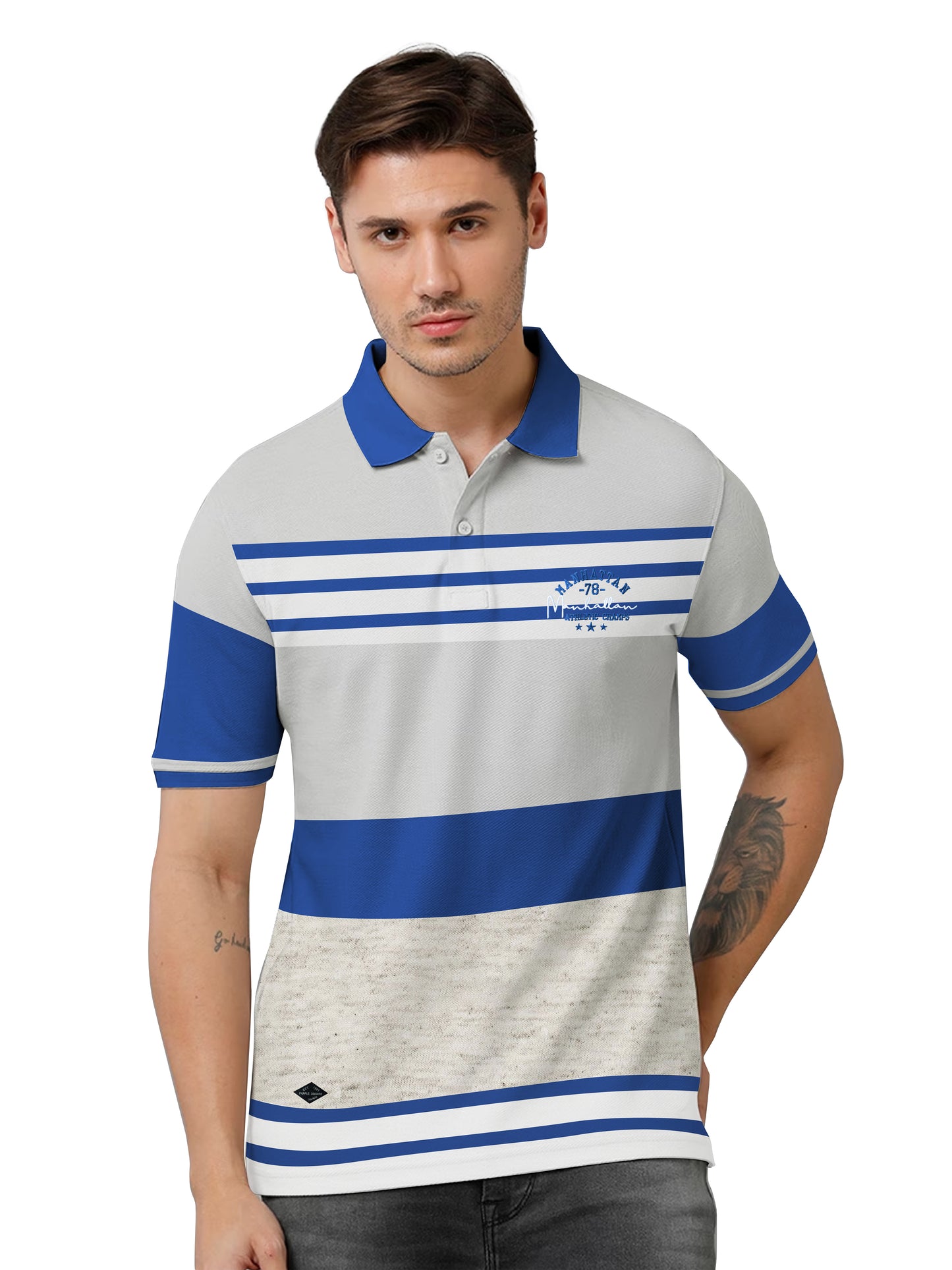 Striped Collar T-Shirt