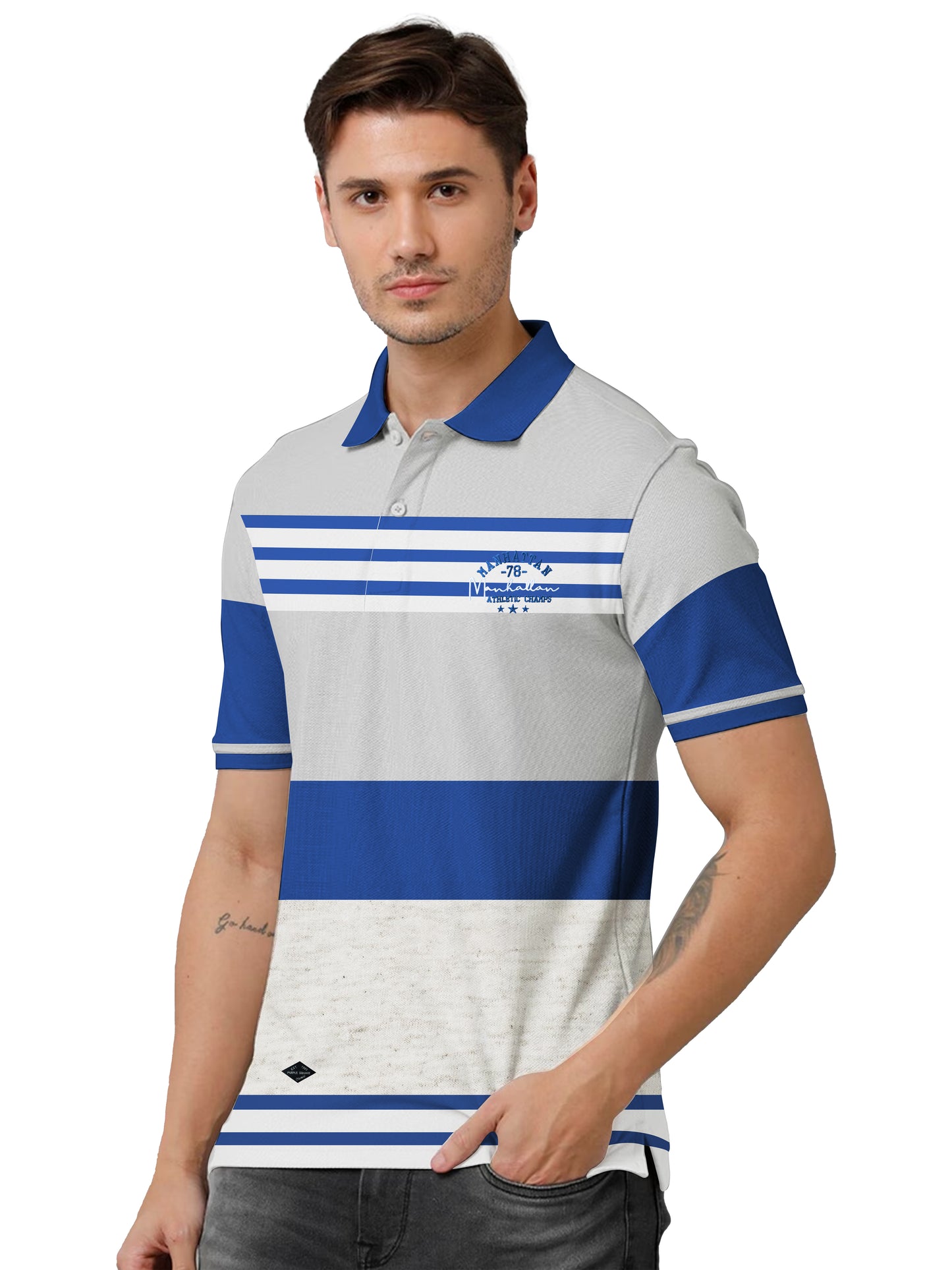 Striped Collar T-Shirt