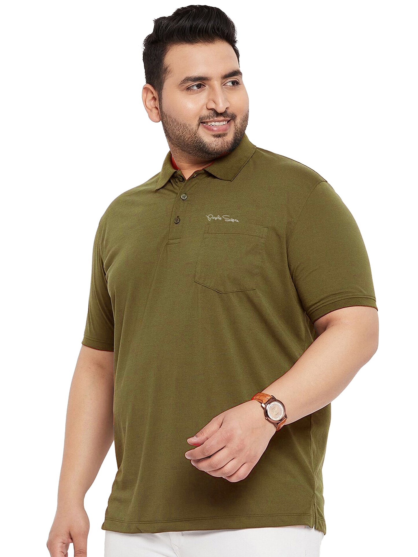 Embroidered Collar T-Shirt