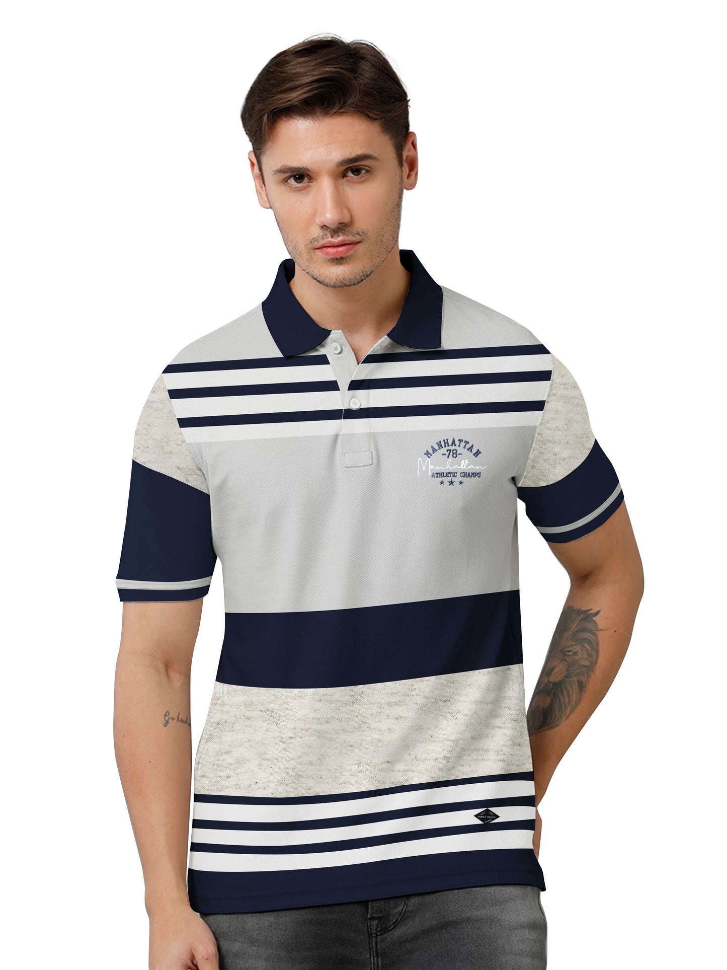 Striped Collar T-Shirt