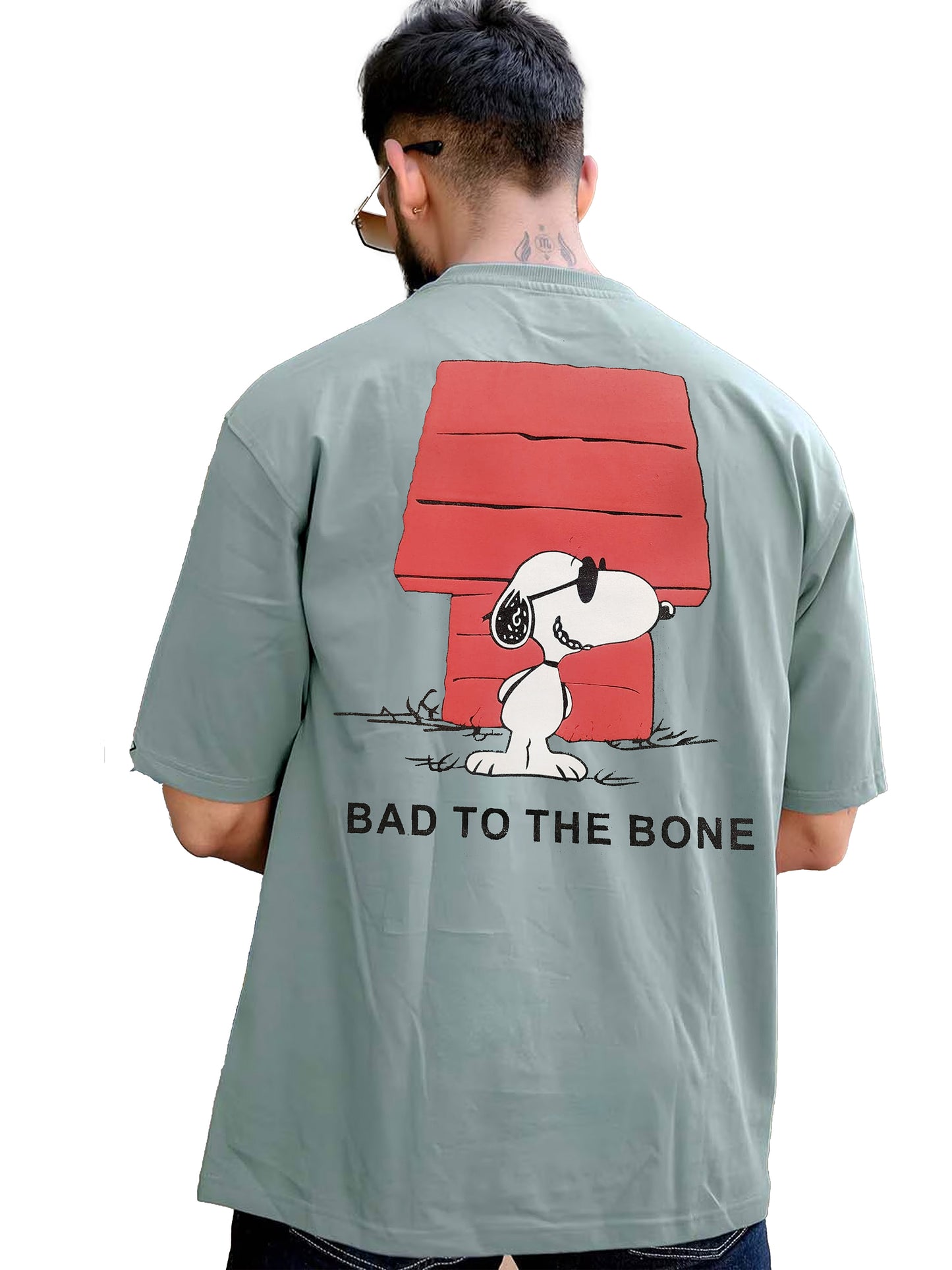 Drop Shoulder Printed T-Shirt