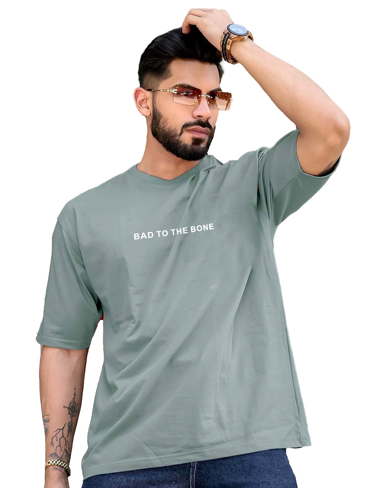 Drop Shoulder Printed T-Shirt