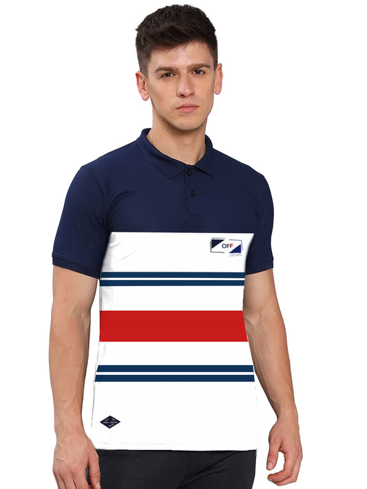 Printed Collar T-Shirt