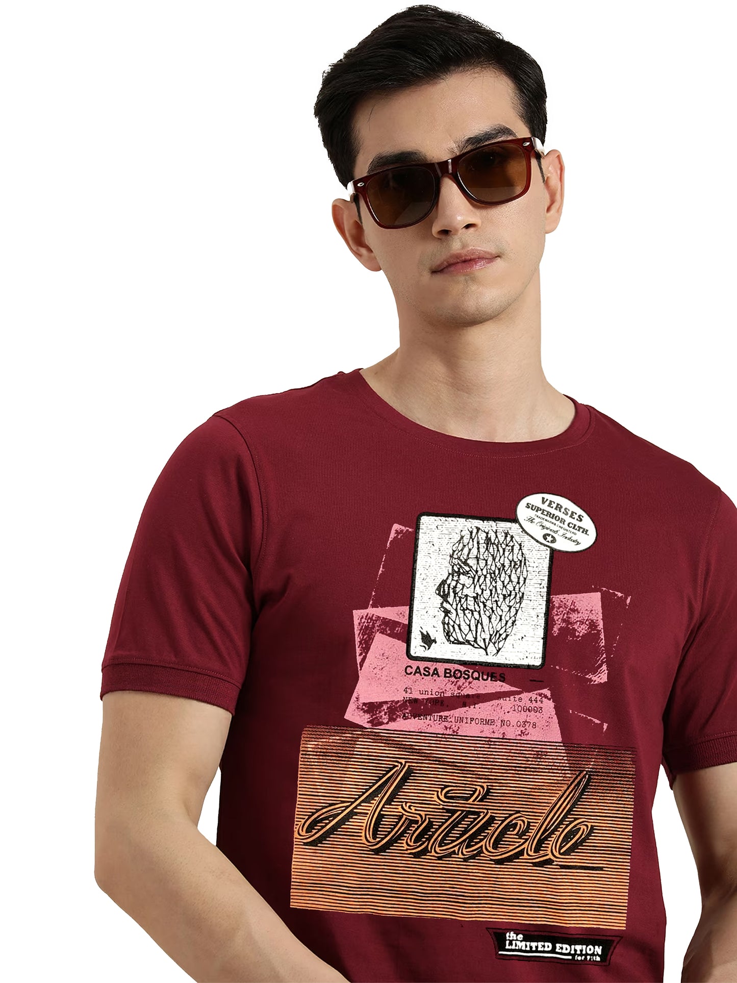 Printed Crew Neck T-Shirt