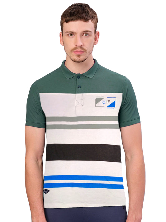 Printed Collar T-Shirt