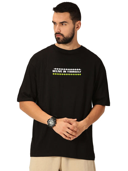 Drop Shoulder Printed T-Shirt