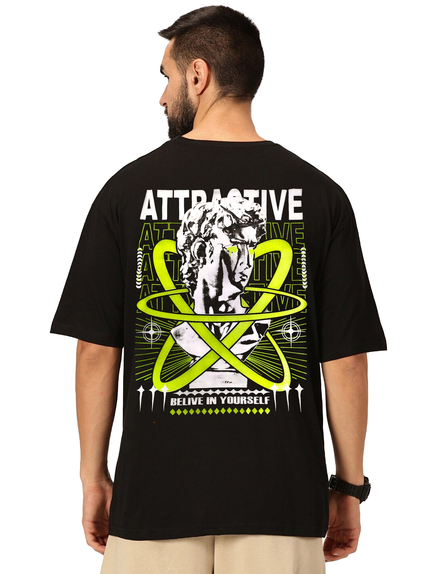 Drop Shoulder Printed T-Shirt