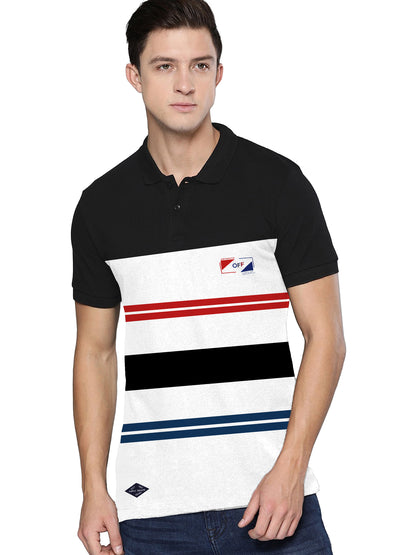Printed Collar T-Shirt