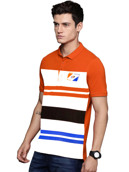 Printed Collar T-Shirt