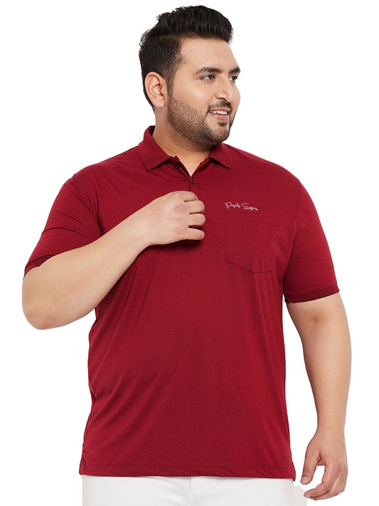 Embroidered Collar T-Shirt