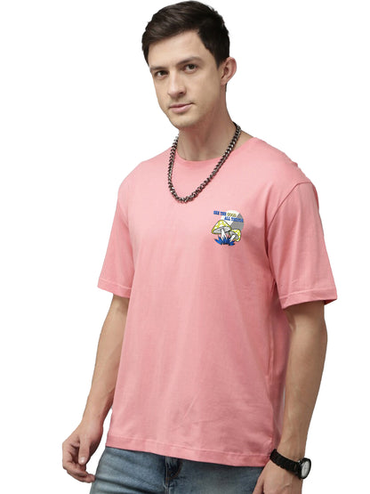 Drop Shoulder Printed T-Shirt