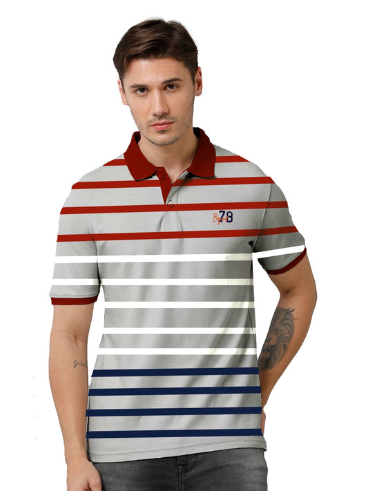 Striped Collar T-Shirt