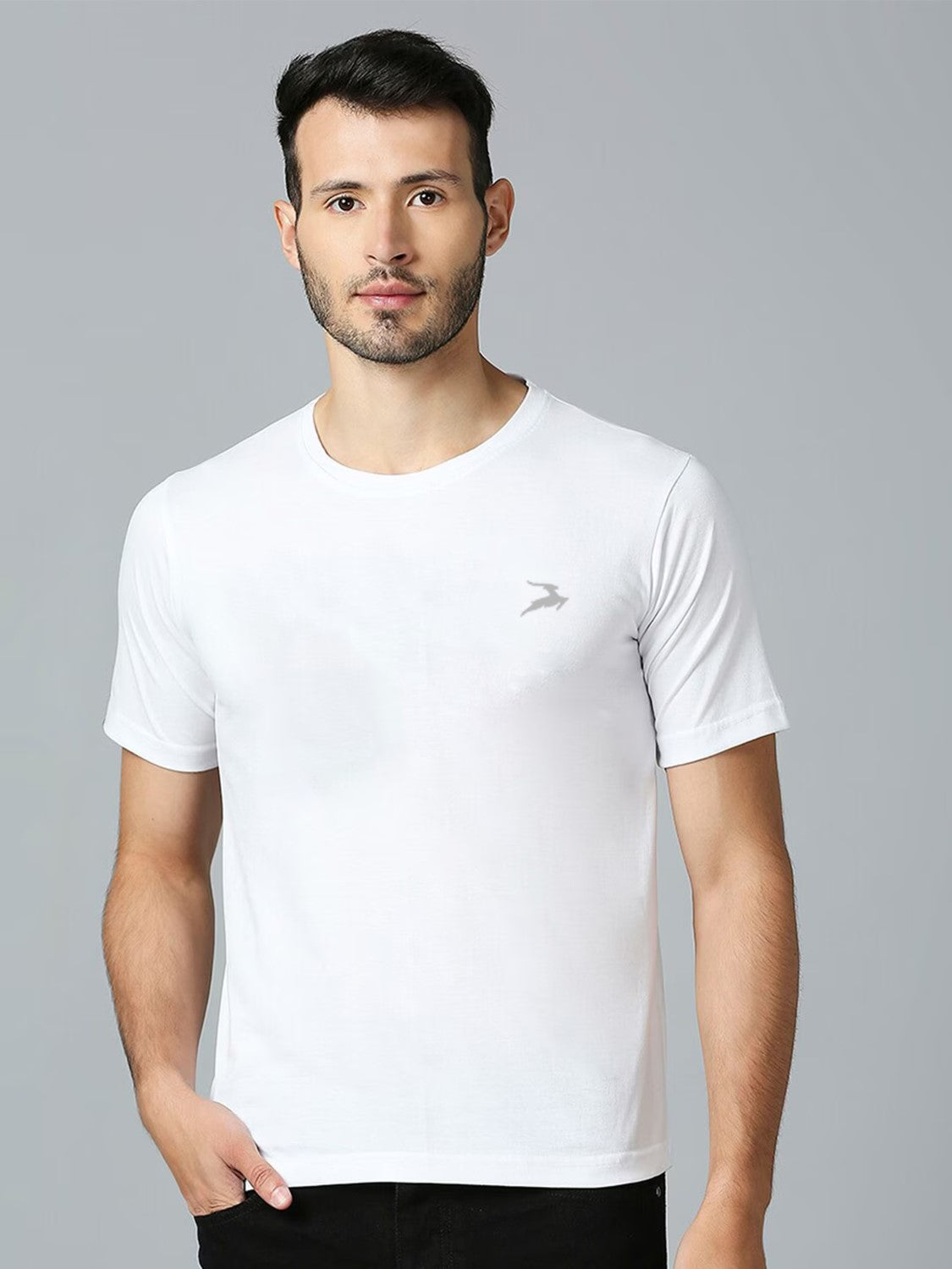 Embroidered Crew Neck T-Shirt