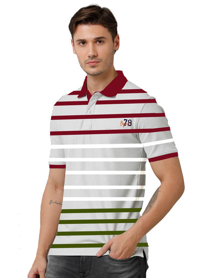 Striped Collar T-Shirt